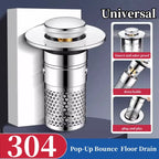 Stainless Steel Pop-Up Floor Drain Filter & Hair Catcher Drain Filter Stopper Richie's