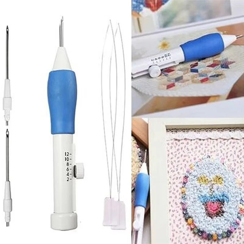 Embroidery Punch Needle Kit – Magic Needle Pen DIY Sewing Set Embroidery Needle Kit Richie's