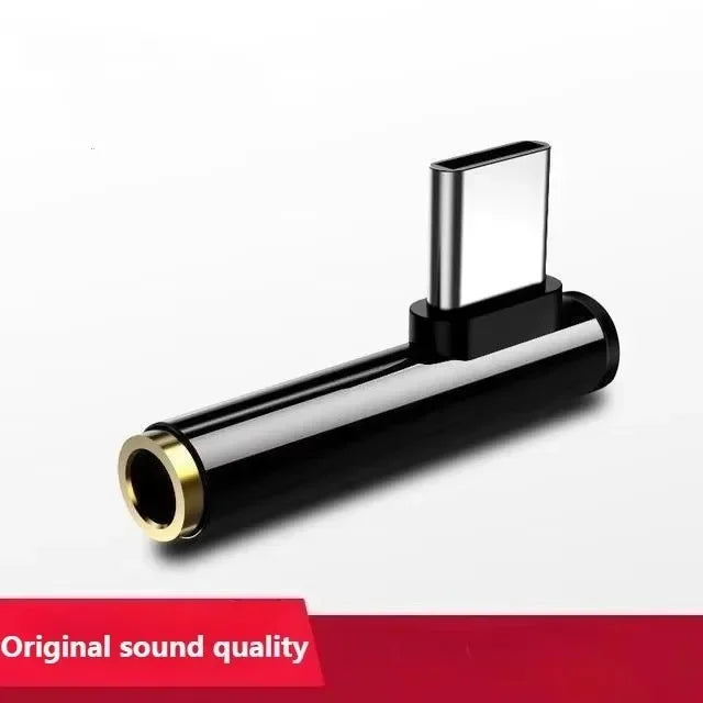 USB-C to 3.5mm Audio Adapter Dongle | Alloy AUX Converter Audio Adapter Dongle Richie's Elbow Black Alloy
