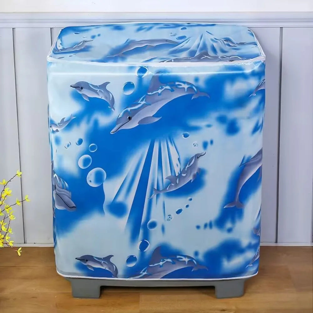 Semi-Automatic Washing Machine Cover – Waterproof & Dustproof Appliance Cover Richie's Dolphin