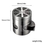 60mm Four-Layer Zinc Alloy Herb & Spice Grinder Herb Spice Grinder Richie's