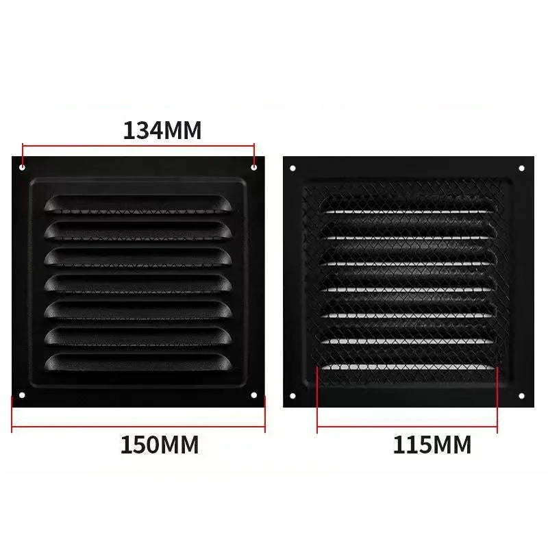Square Iron Air Vent Grille Cover – Heating & Cooling Vents Air Vent Grille Richie's 150mm