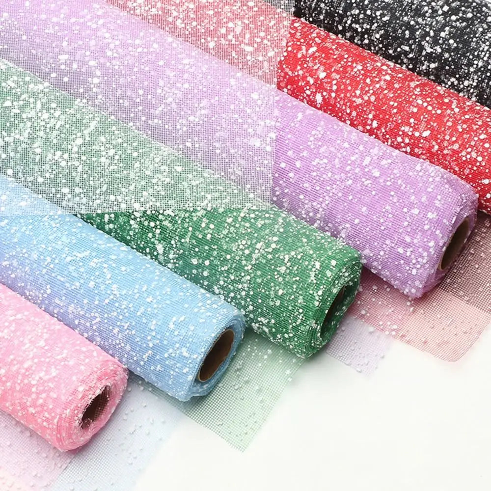 Snowflake Mesh Flower Wrapping Paper 50cm – DIY Bouquet Wrap Floral Wrapping Paper Richie's