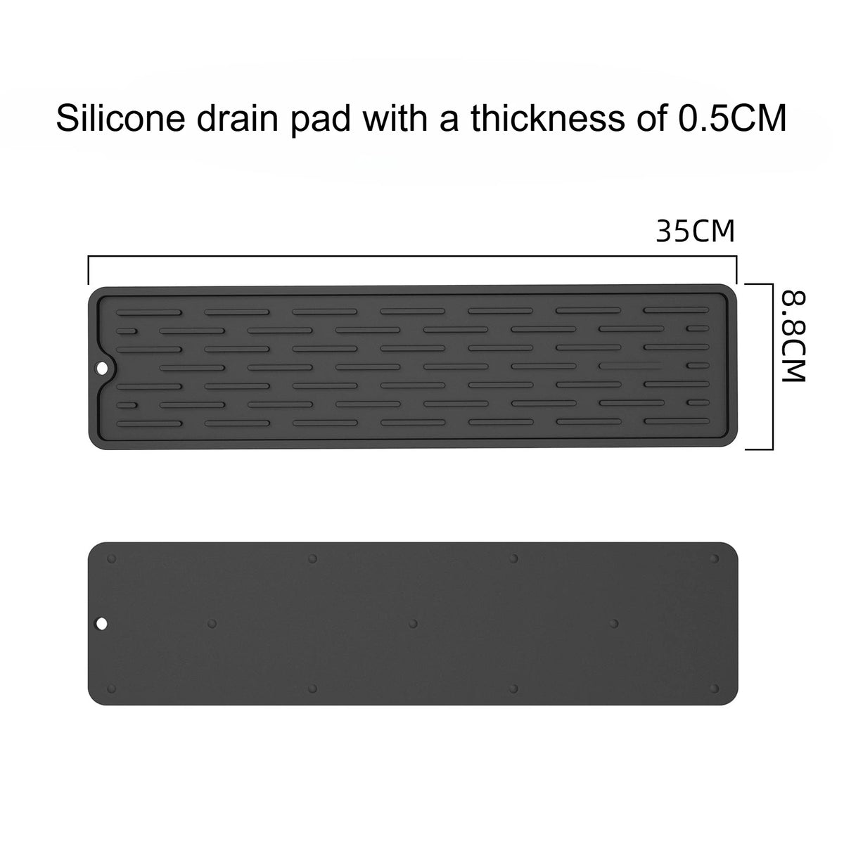 Non-Slip Silicone Dish Rack & Utensil Holder with Drainage Silicone Dish Rack Richie's black 1pc one size fits all