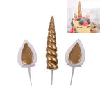 Gold Unicorn Cake Topper Set – 3-Piece Horn & Ears Decoration Cake Topper Set Richie's