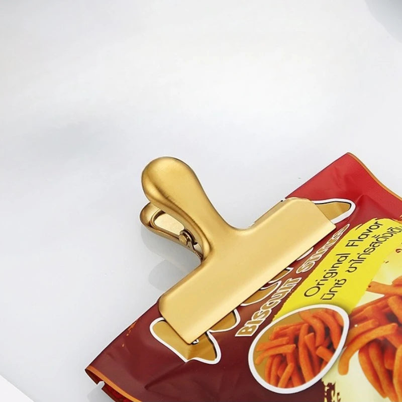 Stainless Steel Long Tail Clip – File, Food & Office Organizer Binder Clip Organizer Richie's