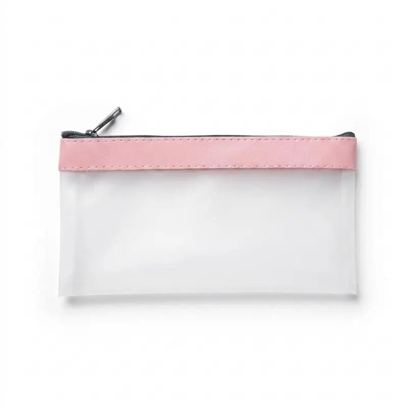 Transparent Frosted Pencil Case Large Capacity Student Bag Pencil Case Richie's Pink