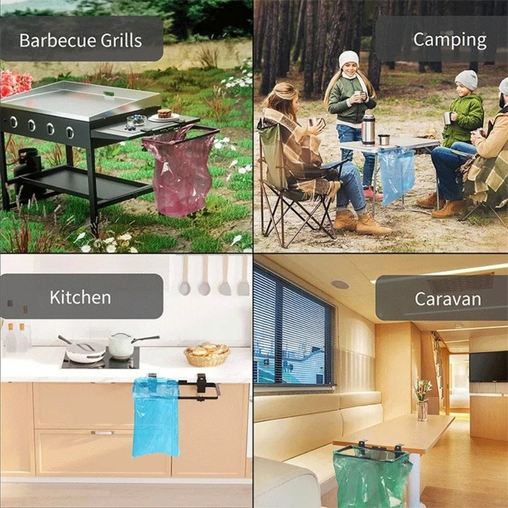 Stainless Steel Trash Bag Rack – Cabinet Garbage Bag Holder Trash Bag Holder Richie's
