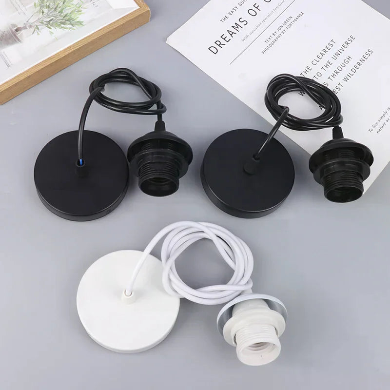 Retro E27 Pendant Lamp Holder Socket with Hanging Wire 1m/1.5m Pendant Lamp Holder Richie's