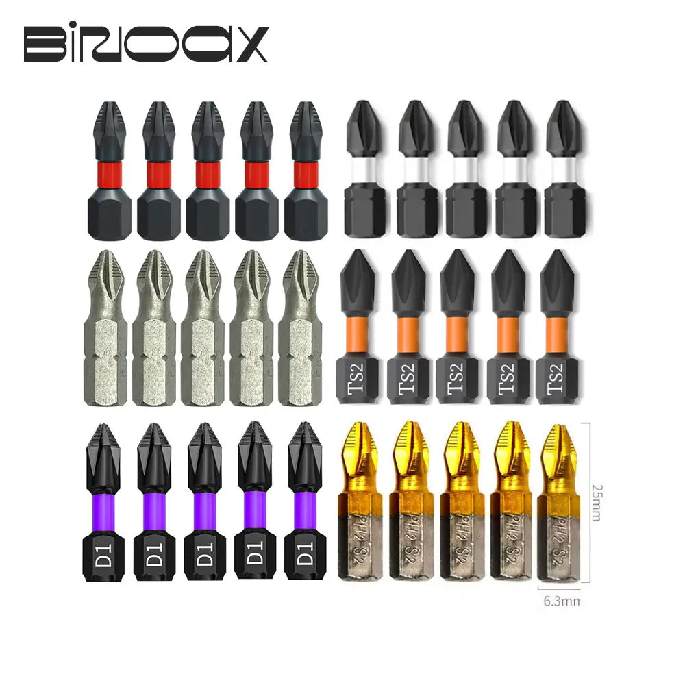 10Pcs PH2 Magnetic Screwdriver Bits – Chrome Vanadium Impact Screwdriver Bit Set Richie's