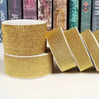 Gold Silver Lurex Glitter Elastic Band 5 Yards | 6–30mm Widths Elastic Trim Band Richie's