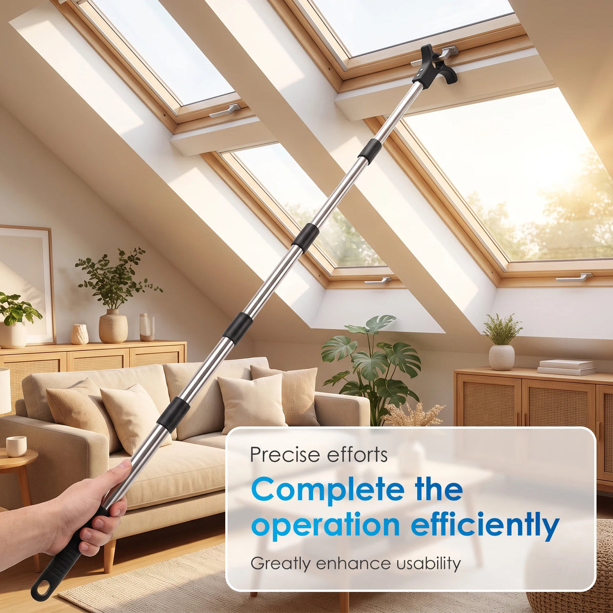 Telescoping Skylight Rod with Hook – Extendable Window Opener Window Opener Rod Richie's