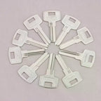 10Pcs FAV1D Baili Double Slot Key Blanks – Silver Metal Key Blanks Richie's