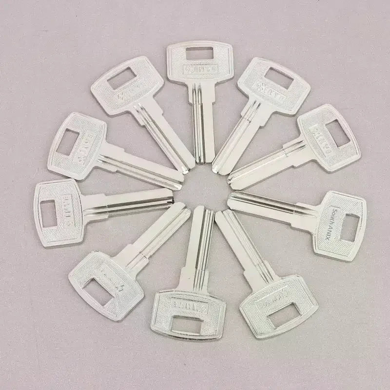 10Pcs FAV1D Baili Double Slot Key Blanks – Silver Metal Key Blanks Richie's