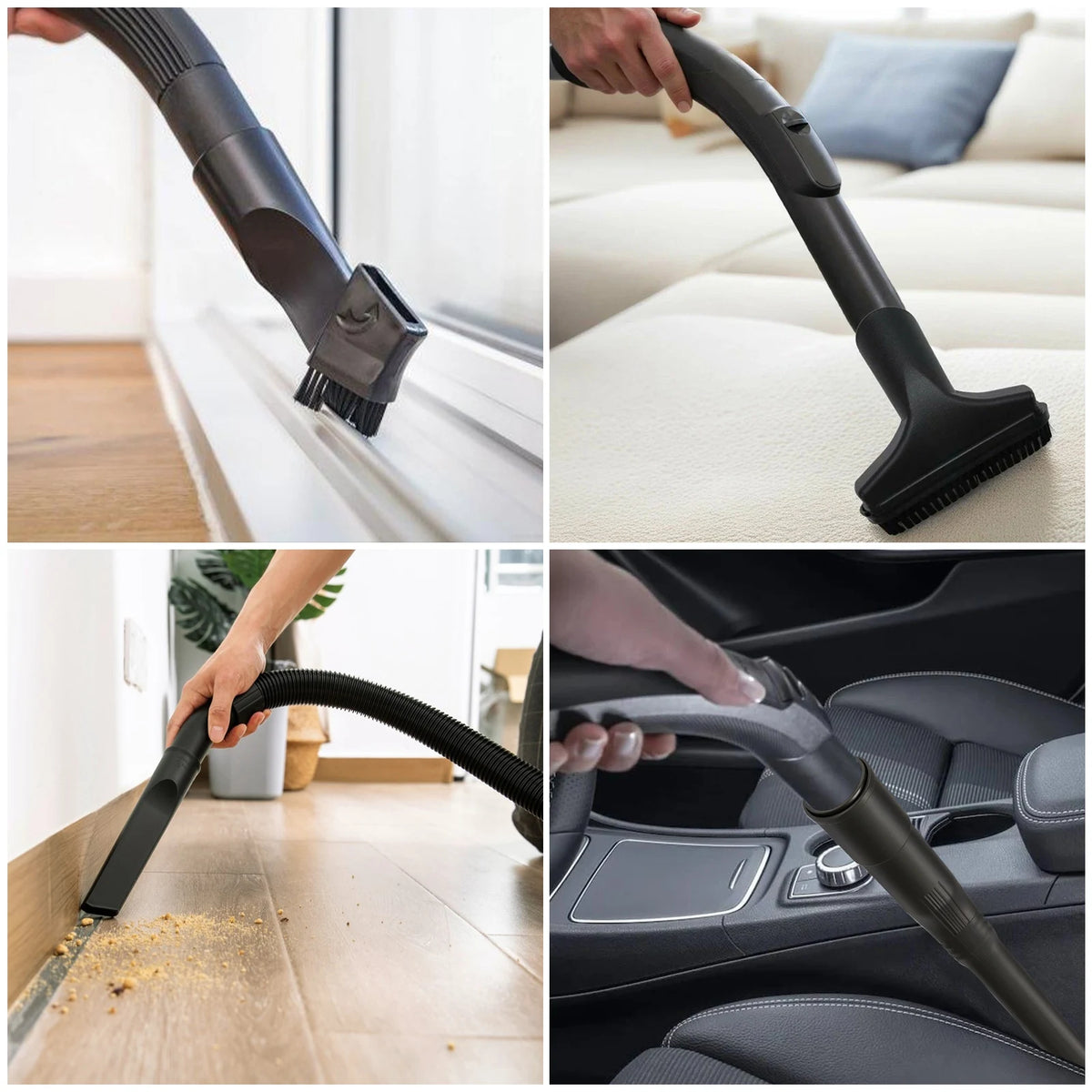Universal Vacuum Attachments Kit – Horsehair Brush & Crevice Tool Vacuum Cleaner Attachments Richie's