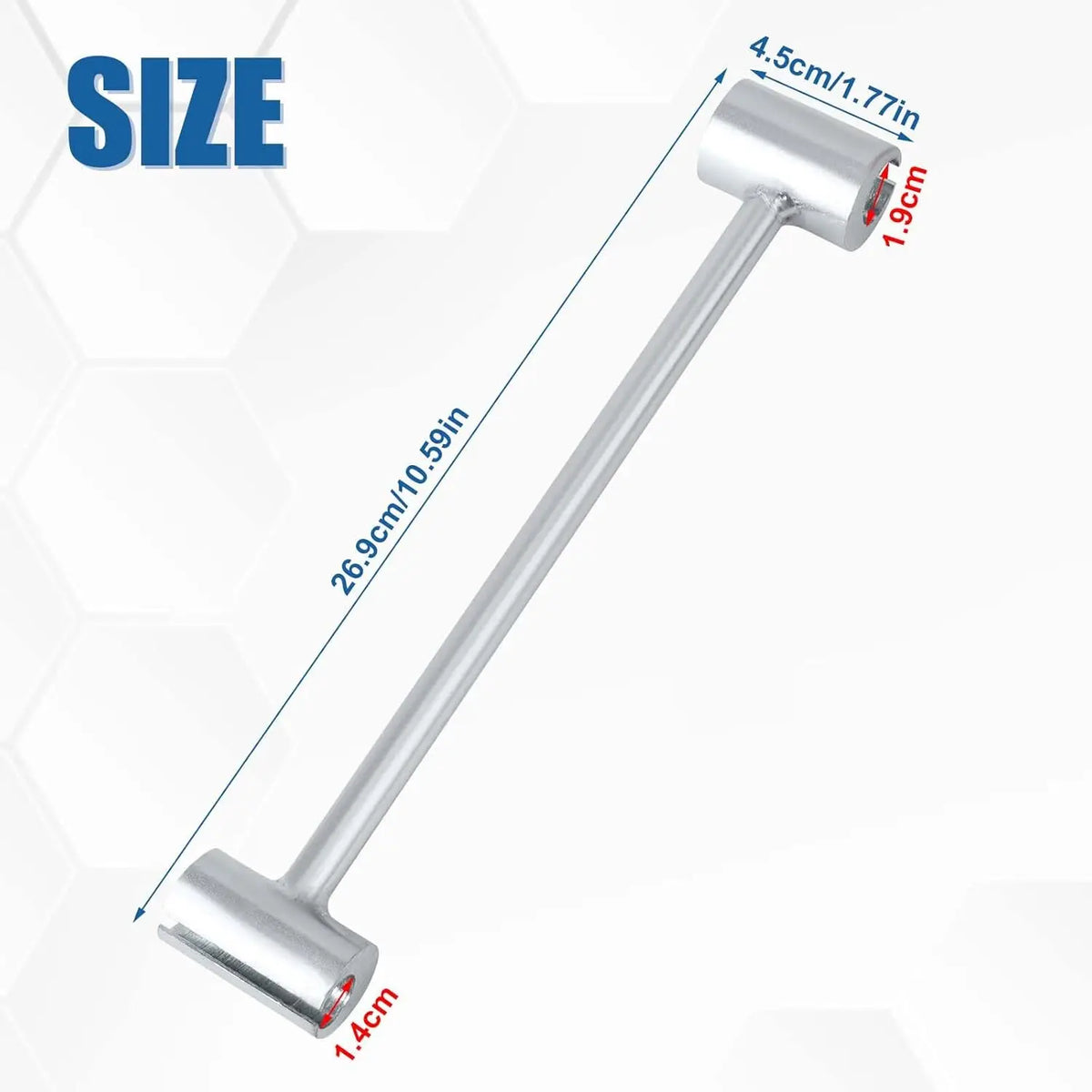 Hinge Gap Adjusting Wrench Double-Head Steel Tool 0.55–0.75in Hinge Adjustment Wrench Richie's