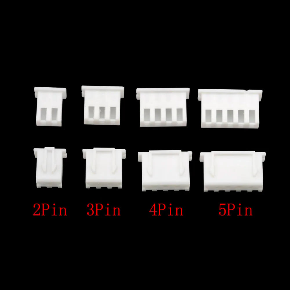 2000pcs JST XH 2.54mm Female Housing Connectors 2/3/4/5 Pin Wire Connector Housing Richie's