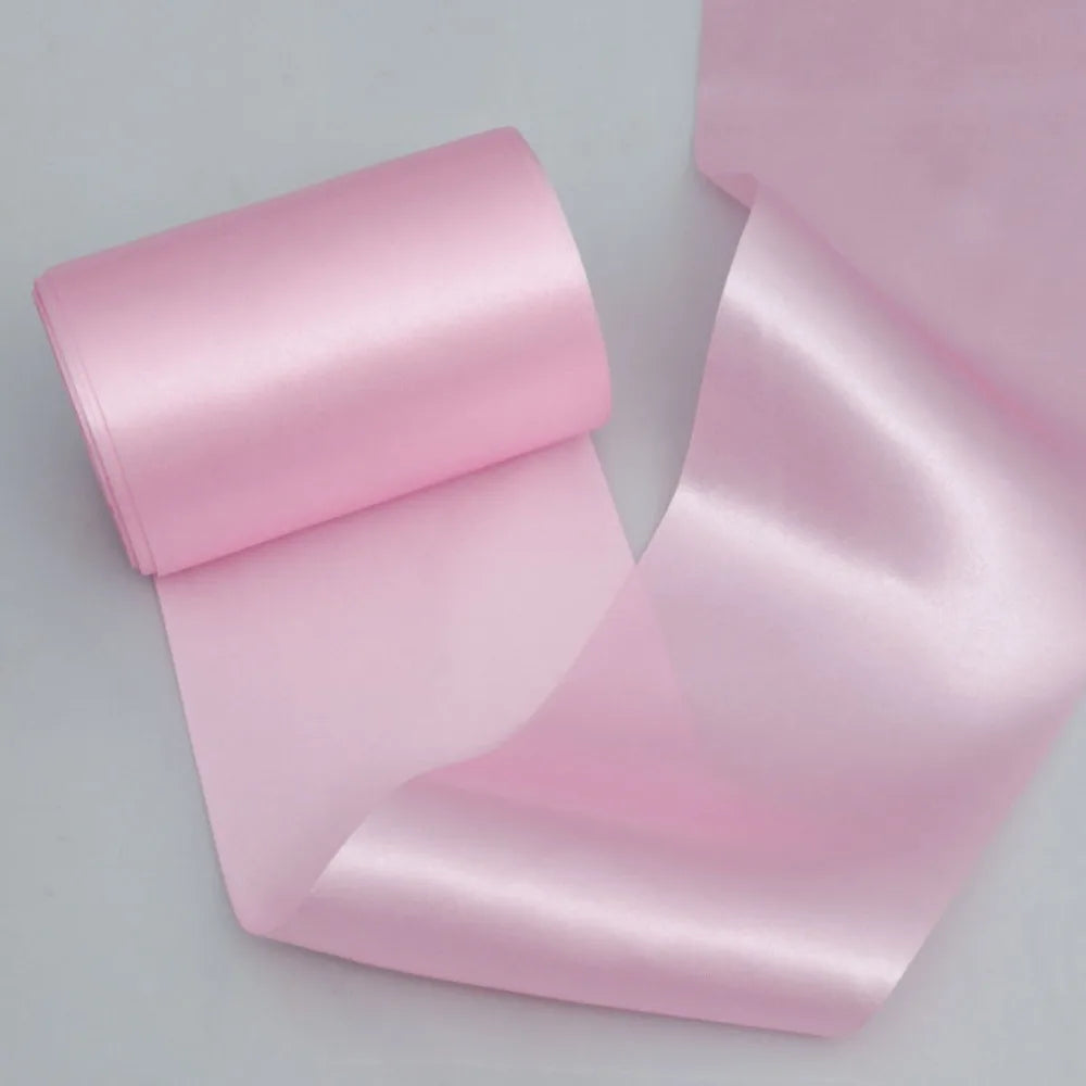 15cm Wide Satin Ribbon 20m Roll – Multicolor Polyester DIY Satin Craft Ribbon Richie's Pink L