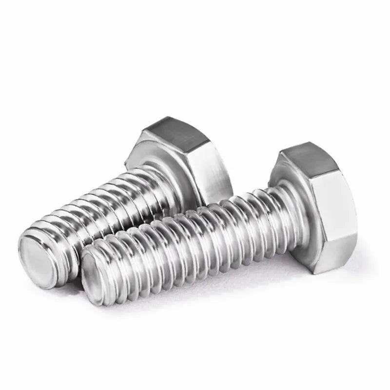 10pcs 304 Stainless Steel Hex Head Cap Screws UNC UNF Machine Screws Hex Head Cap Screws Richie's