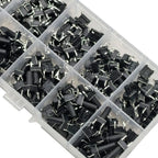 200Pcs 6x6mm Tact Switch Kit – 10 Heights, 4-Pin PCB Momentary Tactile Switch Kit Richie's
