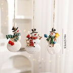 Resin Christmas Tree Ornaments – Santa & Snowman Pendants Christmas Ornaments Richie's 06