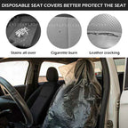 Disposable Clear Plastic Car Seat Covers 20/60 Pcs Waterproof Car Seat Cover Richie's