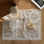 Floral Embroidered Lace Placemats | French Style Table Mats Lace Placemat Richie's