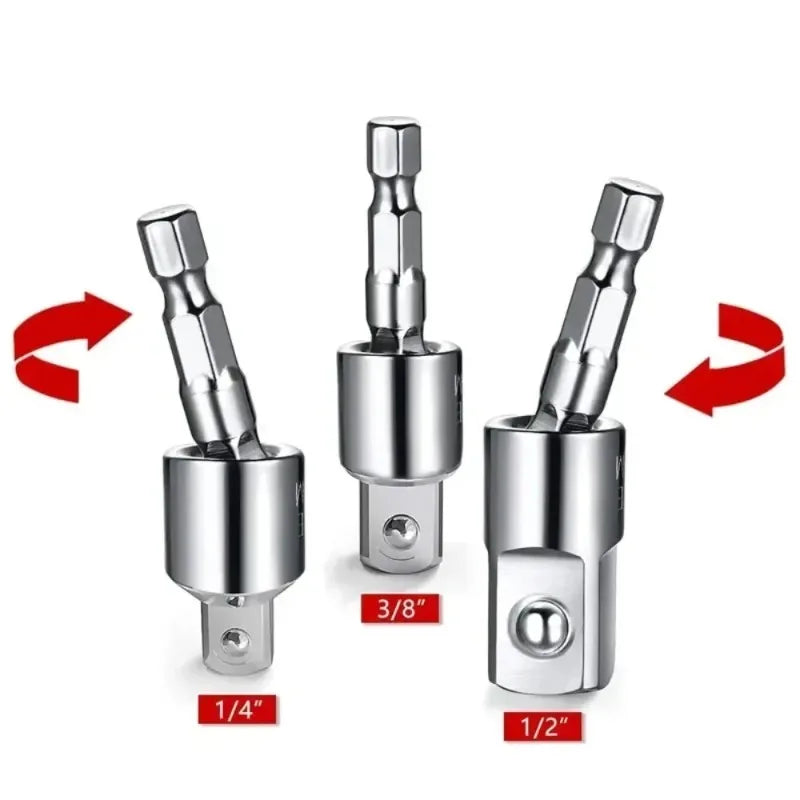 360° Rotatable Impact Driver Socket Adapter 1/4 3/8 Hex Socket Adapter Richie's
