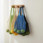 Foldable Cotton Mesh Grocery Tote – Reusable Eco Shopping Bag Reusable Tote Bag Richie's
