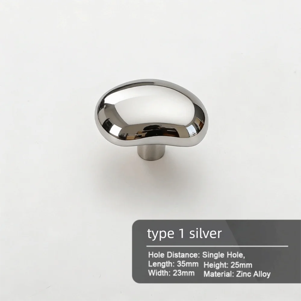 Zinc Alloy Cabinet Handles & Drawer Knobs – Gold/Silver Cabinet Hardware Richie's type 1 silver