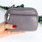 Women's PU Leather Zipper Wallet – Card Holder & Coin Purse Women's Wallet Richie's Gray