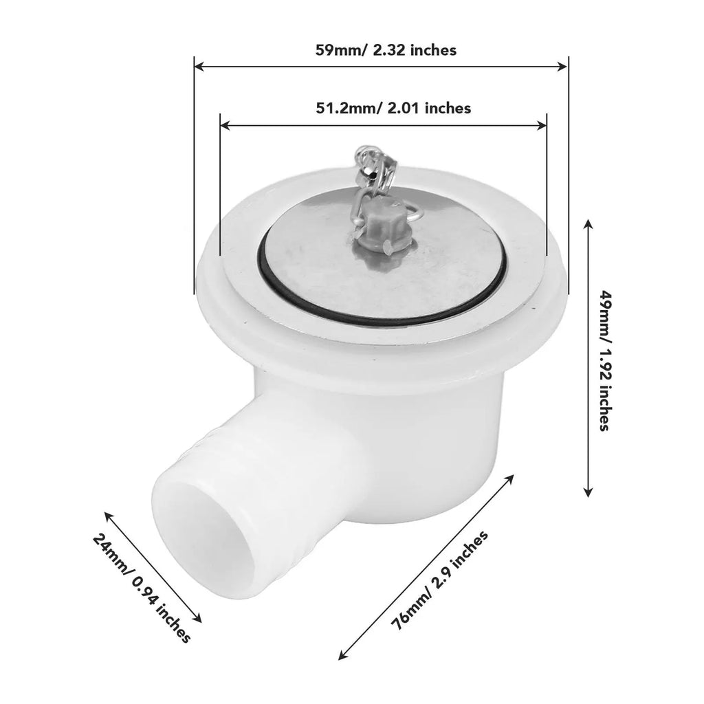 RV Sink Drain Assembly – Sewer Interface for RV, Trailer & Boat RV Drain Assembly Richie's drain connector