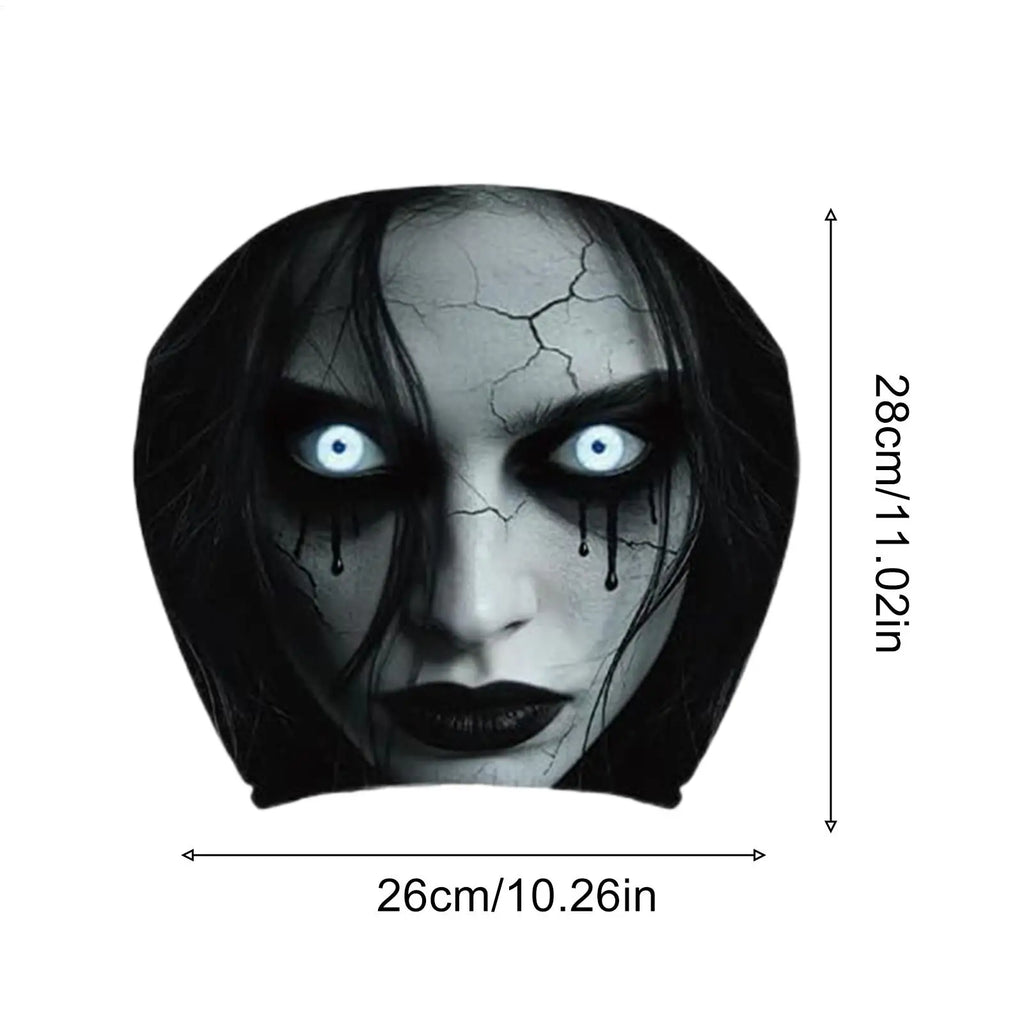 Halloween Ghost Car Headrest Covers – 2-Piece Spooky Set Car Headrest Cover Richie's