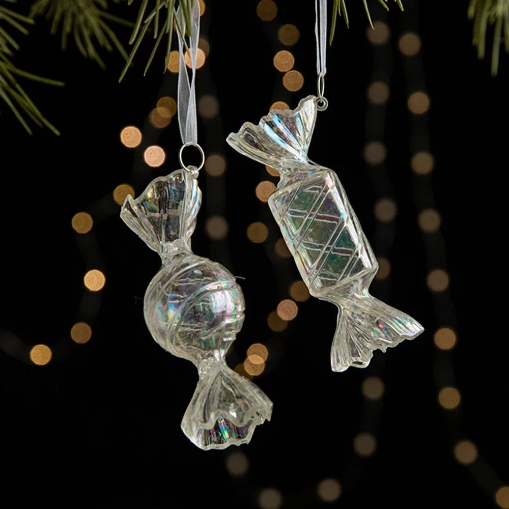Transparent Acrylic Christmas Ornaments – Star Snowflake Pendant Christmas Ornament Richie's candy