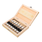 7-Pc Tapered Countersink Drill Bit Set with Stop Collars | HSS Countersink Drill Set Richie's Wood Box