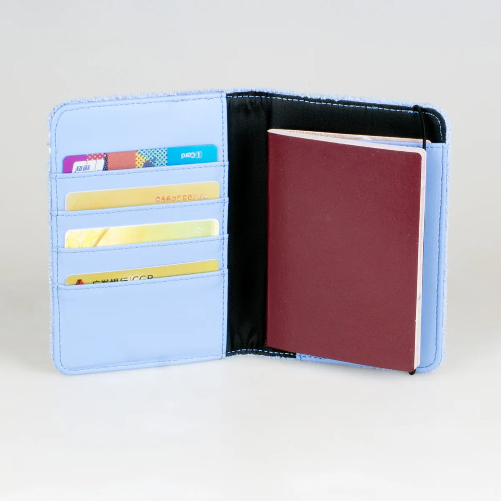 Passport Wallet with Card Clip – Polyester Travel Organizer Travel Passport Wallet Richie's