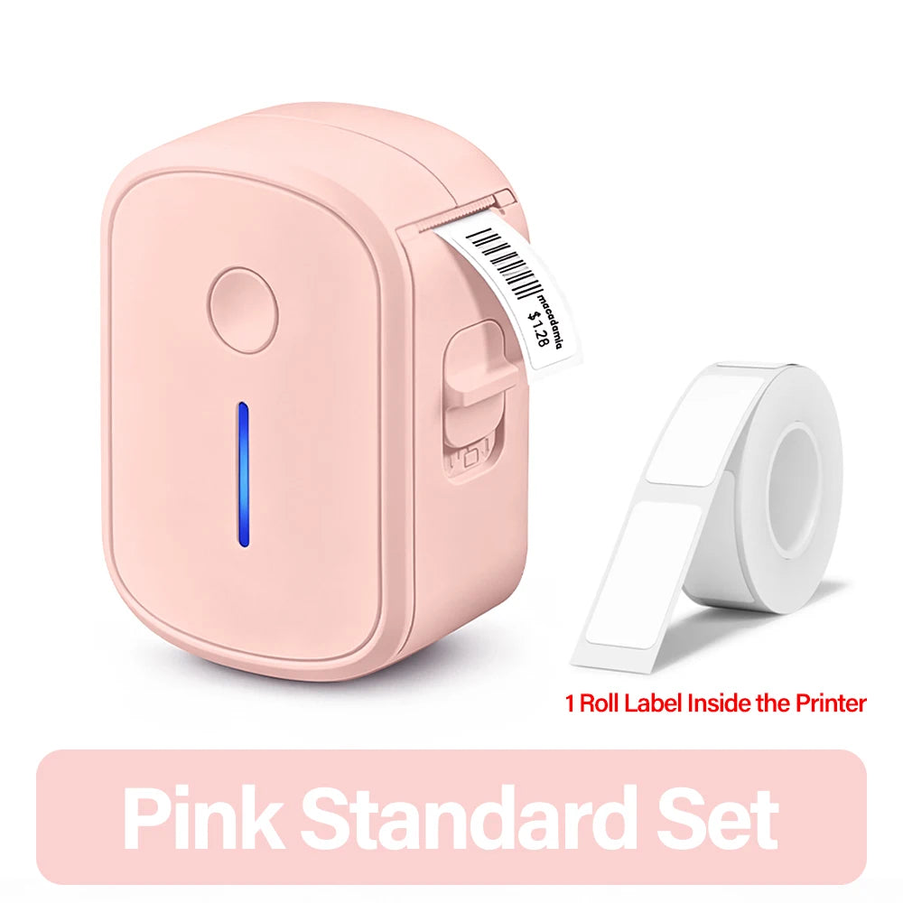 Marklife L1 Bluetooth Thermal Label Printer – Inkless Portable Thermal Label Printer Richie's Pink Standard Set
