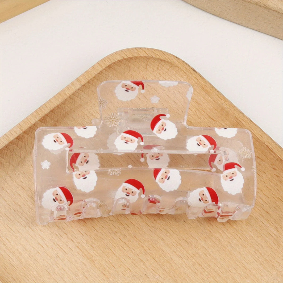 Festive Christmas Santa PVC Hair Claw Clip – Holiday Gift Hair Claw Clip Richie's 1pc