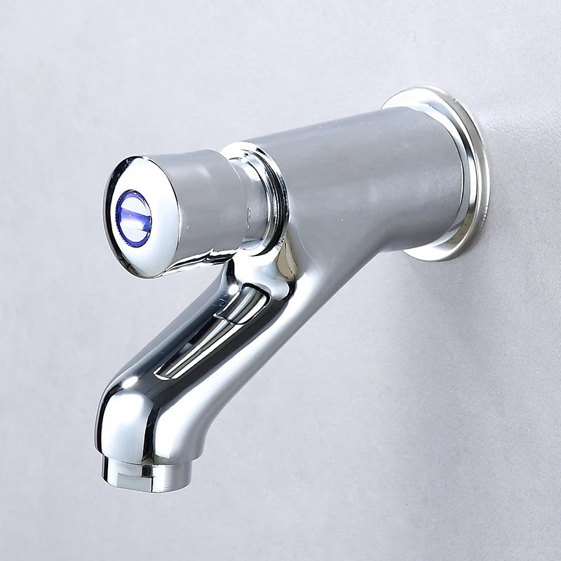 Wall-Mounted Self-Closing Brass Basin Faucet – Delay Valve Basin Faucet Richie's