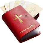 Leather Holy Card Holder – Prayer Card Organizer, Snap Close Card & ID Holder Richie's