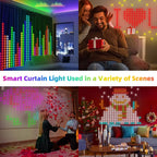Smart RGB LED Curtain Light – APP Control, Music Sync & DIY Patterns Smart LED Curtain Light Richie's