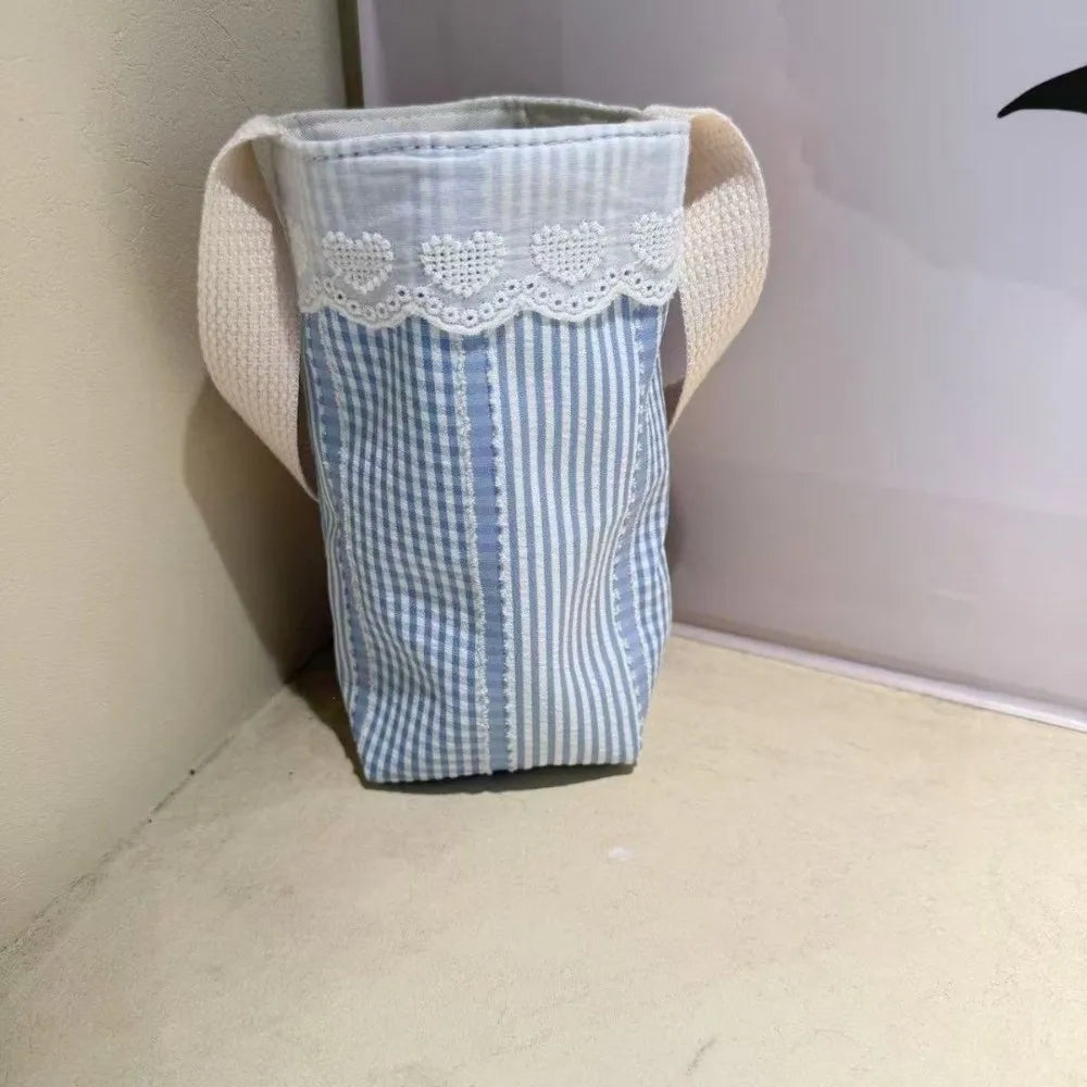 Lace Floral Water Bottle Cloth Bag – Portable Sleeve Carrier Bottle Sleeve Bag Richie's