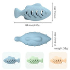 Interactive Cat Treat Dispenser Toy – Fish-Shaped Silicone Feeder Cat Treat Dispenser Richie's
