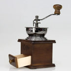 Manual Coffee Grinder – Pine Wood &amp; Ceramic Burr for 1–4 Cups Manual Coffee Grinder Richie's