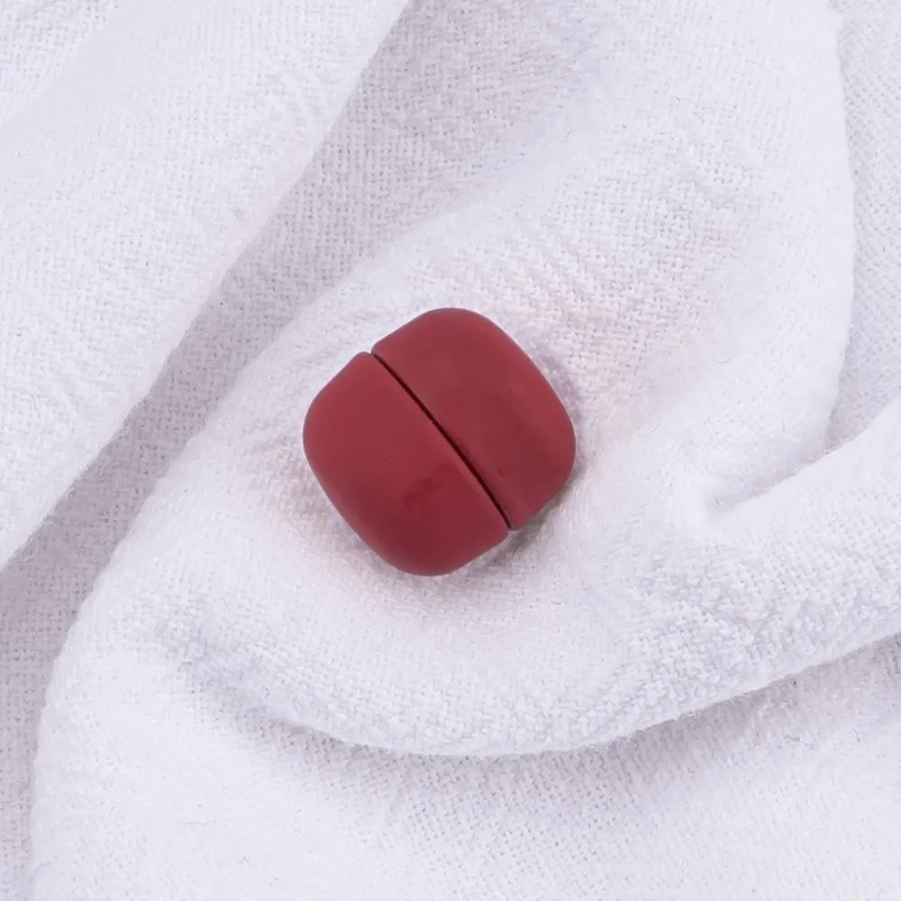 Magnetic Scarf Pins Flatback Round Metal Fasteners | 6 Colors Scarf Pin Fasteners Richie's Red-Round