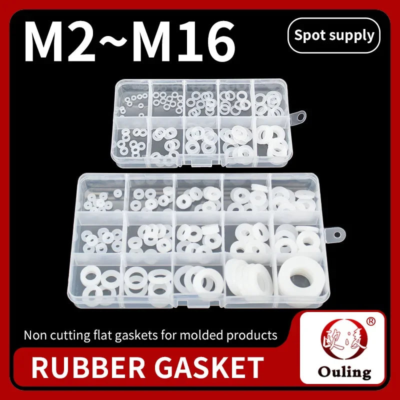 Nitrile Silicone Rubber O-Ring Flat Gasket Faucet Repair Kit Rubber Gasket Kit Richie's