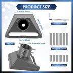 Starlink Gen 3 Pole Mount Adapter Kit | 1–2" Aluminum Satellite Dish Mount Richie's grey For 1 inch diameter