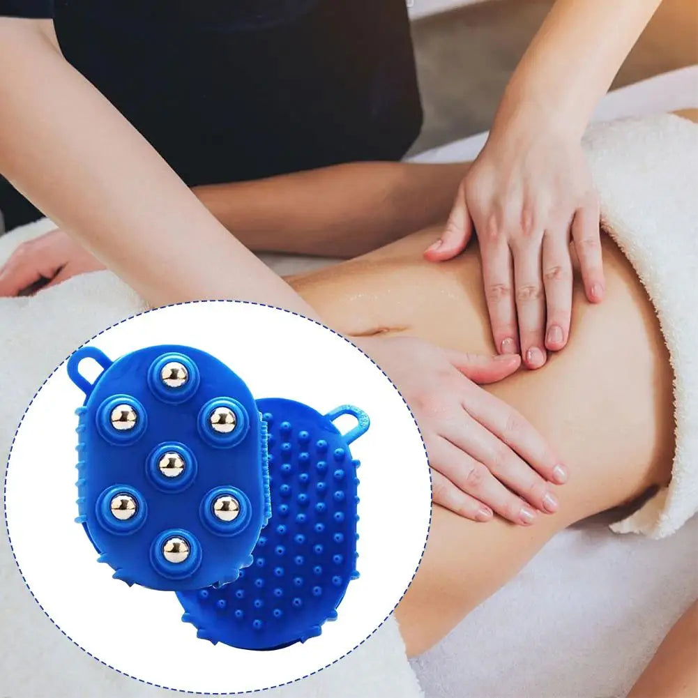 Double-Sided Steel Ball Massage Brush – Body Massager Tool Body Massage Brush Richie's
