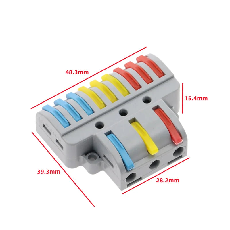 2/3/4/5 Pin Push-In Lever Wire Connector Terminal Block CE Wire Connector Terminal Richie's