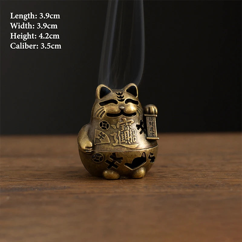 Vintage Alloy Incense Burner Stick Holder – Mini Hollow Censer Incense Burner Richie's A12